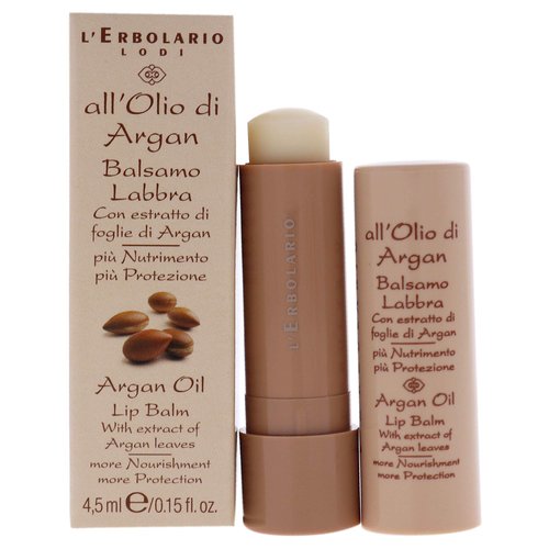 L'Erbolario Argan Oil Lip Balm - For Lips That Are Always Soft And Protected - Nourishing And Compacting Properties - Contains Extract Of Argan Leaves - Natural Origin Ingredients - 0.15 Oz