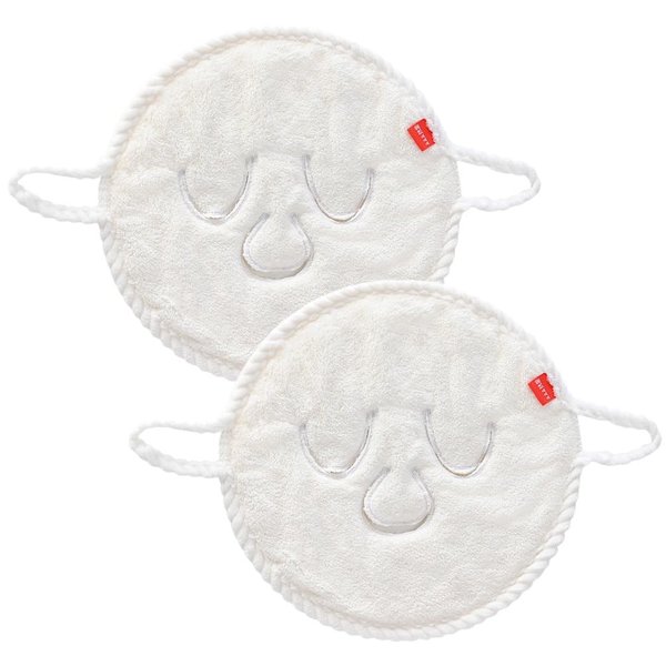 Beaupretty 2pcs Face Towel Mask Facial Steamer Towel Coral Fleece Moisturizing Towel Warmers Hot Cold Mask Spa Skin Care Tool for Women Girls