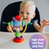 Playgro Baby High Chair Spinning Toy with Rattle and Suction Cup - Fun Developmental Toys for 6+ Months - Teething Relief and Sensory Exploration - Ideal for High Chairs and Teething Relief