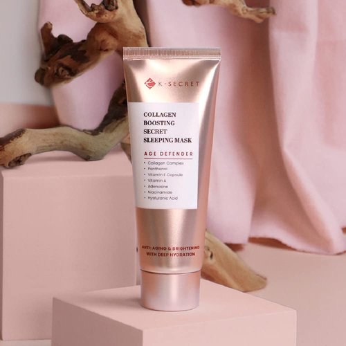 KSECRET Collagen Boosting Secret Sleeping Mask, 60ml/2.03fl.oz. | Korean Skincare | Anti-Wrinkle Face Cream, CREAM for Anti-Wrinkles & Moisturizing