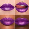 MAKI YIKA Purple Lipstick for Women Metallic Lipsticks Glitter Long Lasting Lipstick No Smudge No Transfer Liquid Lip Gloss (BR18 Amethyst)
