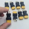 AFDHGS 8Pcs XT60 Female to Male Deans T Plug Connector Adapter for RC Car Boat Drone LiPo NiMH Battery ESC Connector Adapters Parts