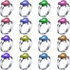Hicarer 16 Pieces Adjustable Mood Rings Mixed Color Heart Shape Changing Mood Rings for Girls Boys Kids Emotion Feeling Finger Rings Costume Props Halloween Birthday Party Favors Goodie Bag Fillers