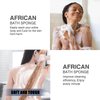 3 Pcs African net Sponge washcloth for exfoliating Body Scrubber Shower Essentials African net Bath sponges Bathing Shower Cloth kit for face, Back