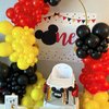 Red Black Yellow Balloon, 60 Pcs 12 Inches Cartoon Game Balloons for Kids Cartoon Theme Anniversary Birthday Baby Shower Engagement Party Decorations