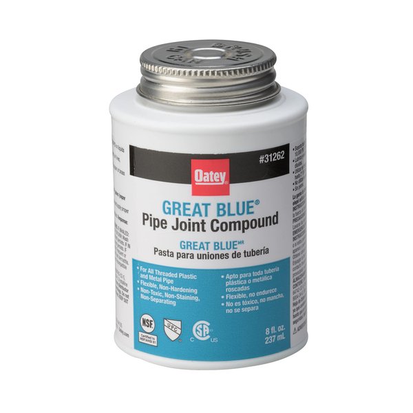 Oatey 31262 Blue fl.Ounce Pipe Joint Compound, 8 fl-Ounce