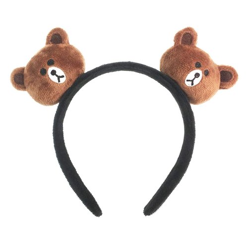 LKXHarleya 3D Brown Bear Ear Headbands, Cute Animal Costumes Hairband, Cartoon Hair Accessories for Halloween Party Cosplay