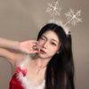 ROMODIYA 1Pcs Christmas Headbands Hair Band Glitter Snowflake Hair Hoops White Hair Accessories for Women Birthday Christmas Party Winter Wedding Festive Celebration Gift Decorations Photo Props