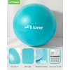 Trideer Pilates Ball 9 Inch with Pump, Core Ball, Mini Pilates Ball for Physical Therapy, Small Exercise Ball Between Knees, Small Workout Ball for Barre, Yoga, Stability, Workout, Office&Home Gym