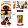 200 PCS Halloween Cellophane Treat Bags Clear Candy Bags with Twist Ties, Halloween Goodie Bags Non Candy Cookie Bags for Kids Halloween Party Favors, Trick or Treat, Hallowen Party Supplies