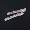 XINVTIV Rhinestone Metal Hair Clips,Hair Snap Clips for Women,No bend Hair Clips,Fashion Girls Hair Accessories,2 Count Fashion Styling Accessories for Women Girls