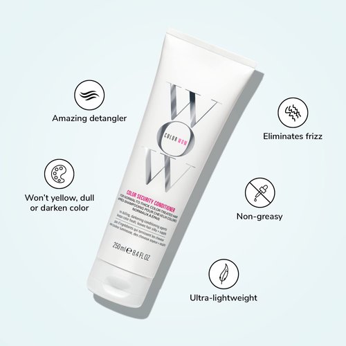 COLOR WOW Color Security Conditioner for Normal to Thick Hair – Rich hydration for thick, coarse, curly hair | Detangles, nourishes + adds shine with Avocado Oil| Color safe | Heat protection