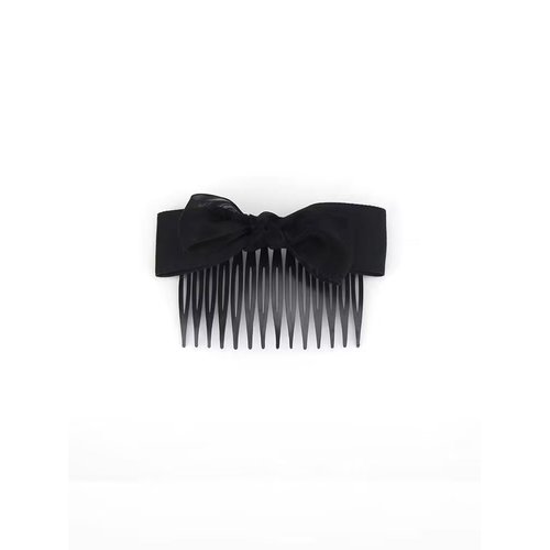 Black Bow Hair Comb, Hair Cards Head Jewelry Short Hair Plug Comb Bangs Comb Hair Clips Hair Accessories