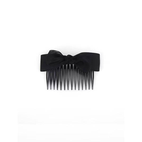 Black Bow Hair Comb, Hair Cards Head Jewelry Short Hair Plug Comb Bangs Comb Hair Clips Hair Accessories