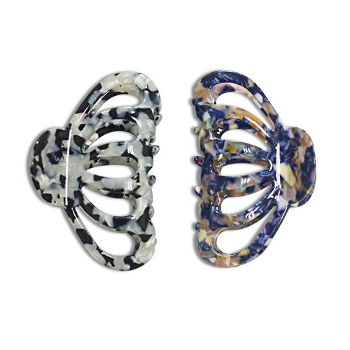 ACCGLORY Bohemian Tortoise Shell Hair Clips Women Strong Grip Claw Clips, Ladies Acrylic Celluloi...