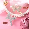 PAGOW 6PCS Butterfly Hair Clips Rhinestone Barrettes Crystal Metal Alligator Bobby Pins Accessories for Women Girls (Gold,Sliver)