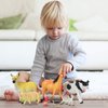 Click N' Play Jumbo Farm Animal Figurine Playset, Assorted 7Piece Realistically Designed Plastic Farm Animals for Kids & Toddlers
