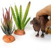 QuarenDen Desert Animals Set, Resin Insects Animals Figures, Model Trees Kit with Cactuses Figurines for Desktop Decoration, Kids School Projects Party Favors Birthday Presents