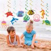 Sea Animals Hanging Swirl Decorations Under The Sea Birthday Party Decor for Boys Girls Ocean Mermaid Themed Baby Shower Beach Party Favors Supplies