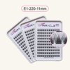PARK SEONG HEE MIRACLE LASH DIY False Eyelashes, Lash Clusters, Lengthening Wisps 9mm-16mm Contact Lens Friendly, Easy to Apply, Reusable Strip Lashes (E6-280, 11mm)