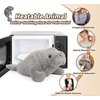 Cuckool Warmable Manatee Stuffed Animals, Microwavable Stuffed Animals Heating Pad for Cramps, Pain Stress Relief, Heatable & Coolable Lavender Scented Plush Toy for Anxiety, Women Kids Bedtime
