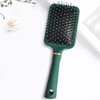 Reazana Detangling Brushes Anti-Static Detangler Hair Brush Fashion Massage Brush with Silicone Cushion Base Nylon Bristle Pins Blow Drying Hairbrush for Men and Women (Rectangle)