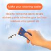 4 Pcs Plastic Razor Blade Scraper and 100 Pcs Blades, Remove Label Decal Tool， Forwithout Scratches Plastic Razor Blade Scraper, Adhesive Remover for Stickers, Gaskets and Paints on Window Car Glass