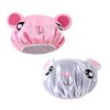 2 PCS shower caps for kids shower caps for girls shower cap kids Cartoon Waterproof Shower Bath Caps Set Bath Hat for Baby Girls Boys
