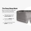 Dore & Rose Deep Sleep Mask Light Blocking, 23 Momme Mulberry Silk Eye Mask, Ultra Soft, Adjustable - Travel Sleeping Mask for Men & Women - Charcoal