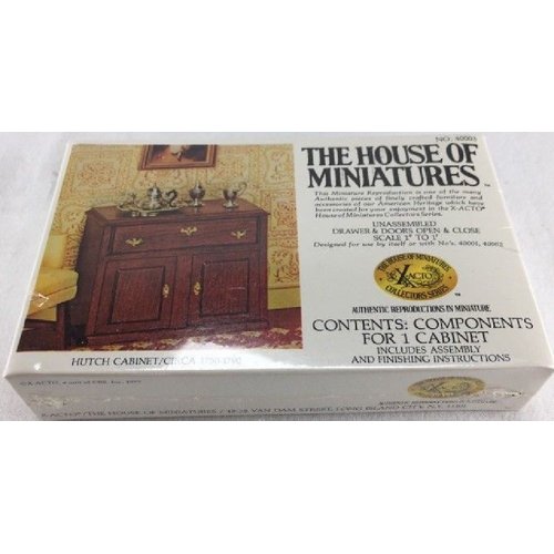 House of Miniatures Hutch Cabinet Kit/Circa 1750-1790 #40003