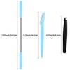 14 Pieces Facial Hair Remover Set Spring Epilator Hair Removal Springs Eyebrow Razors Beveled Tweezers Removes Hairs Women Face Threading Tool