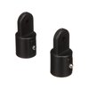 Seachoice Plastic External Eye Ends for Canopy Top, Black, 7/8 in. OD, Pack of 2