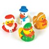 The Dreidel Company Christmas Holiday Rubber Duck Toy Duckies for Kids, Bath Birthday Gifts Baby Showers Summer Beach and Pool Activity, 2" (12-Pack)