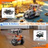 AoHu 15-in-1 STEM Solar Robot Toys, Solar and Battery Powered Dual Drive Motor, DIY Building Science Kits for Kids Age 8-12, Education Birthday Present for Boys Girls 8 9 10 11 12 Years Old