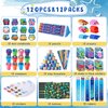 BenLouis 120Pcs Under the Sea Party Favors Ocean Animals Party Stampers Stickers School Stationery Bulk for Kids Sea Shark Birthday Mermaid Party Goodie Bag Stuffer Classroom Gifts Rewards Supplies
