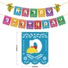 Mexican Themed Happy Birthday Banner Mexican Taco Bout Party Banner Mexican Papel Picado Garland for Cinco De Mayo Party Backdrops Decorations Fiesta Party Supplies