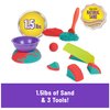 Kinetic Sand Mold n’ Flow, 1.5lbs Red and Teal Play Sand, 3 Tools Sensory Toys for Kids Ages 3+