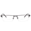 Jcerki Gray Half Frame Business Bifocals Reading Glasses 2.00 Men Women Fashion Light Bifocals Reading Eyeglasses