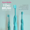 Snow Buddy Toki Kids Toothbrush for Ages 4-10, Extra-Soft Bristles, BPA Free (2 Pack) (Mint (2ea))