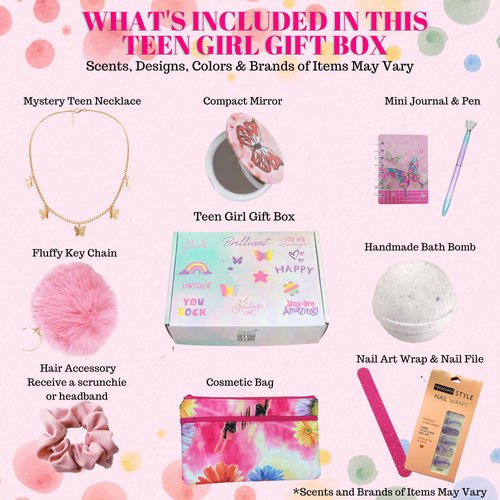 Teen Girl Easter Gift Box, Teen Girl Birthday, Teen Girl Graduation Gift, Quinceanera Birthday, Tween Granddaughter Care Package, Teen Daughter Get Well Basket, Sweet 16 Present, 15th Birthday Kit