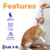 Kats'N Us Dat Darn Ferret Real Rabbit Fur Cat Toy- Furry Cat Toys, Cat Stuffed Animal, Cat Entertainment for Indoor Cats and Kittens, Interactive Cat Toys - 10 Inches