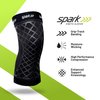 Spark Kinetic Knee Sleeve - Knee Support for Women & Men - Compression Knee Brace with Embedded Kinesiology Tape - Knee Sleeve to Support Knee Pain - Medium