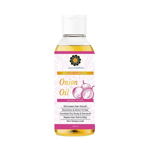 AYURVEDASHREE Hair Oil with Red Onion, Black Seed, Coconut, Almond, and Sesame - 100 Ml 3.38 fl o...