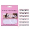 48pcs/set Eyebrow Stencils Stickers Kit Disposable Non-woven Fabric Eyebrow Shaping Stencils Disposable Brow Template Stickers for Eyebrow Positioning (48pcs / set)