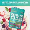 Parrox Zeolite Kids Gummies, 9-in-1 with Zeolite, Omega-3, Magnesium, Elderberry, Vitamin C, Milk Thistle, Vitamin D3, Zinc, B12 – Sugar-Free (60 Gummies – Mixed Berry Flavor)