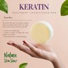 Nature Skin Shop Keratin Treatment Conditioner Bar, Intense Hair Solid Conditioner, All Hair Types including frizzy hair, Sulfate-Free, Vegan, Cruelty-Free & Travel Friendly, 4 Ounces
