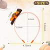 Thanksgiving Headband Cute Turkey Hairband for Girls Kids Funny Turkey Orange Bow Hair Hoop for Women Thanksgiving Day Costume Party Hair Decoration Festival Headdress Accessories 1PCS