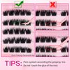 FindLove Self Adhesive Eyelashes No Glue Needed False Lashes Natural Look Lash Extensions Reuseable Self Adhesive Lashes Waterproof Wispy Fluffy Lashes with Tweezer