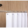 Hermosa Collection Luxury S Shower Curtain Hooks (12-Pack) Hotel Quality Silver Chrome Finish | Bathroom Accessories | Non-Slip Ball End | Easy to Hang