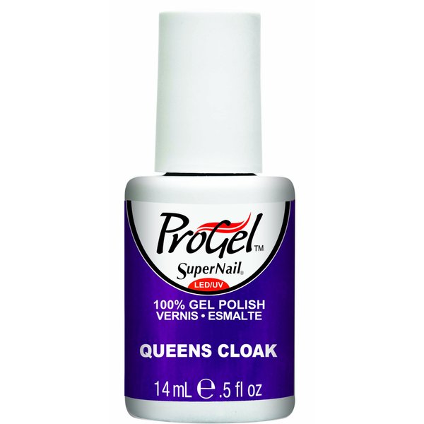 Supernail Gel Polish for Nails, Queens Cloak Shimmer, 0.5 Fluid Ounce